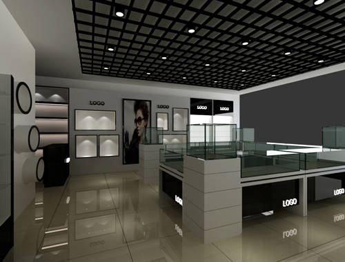 LOGO烤漆展柜